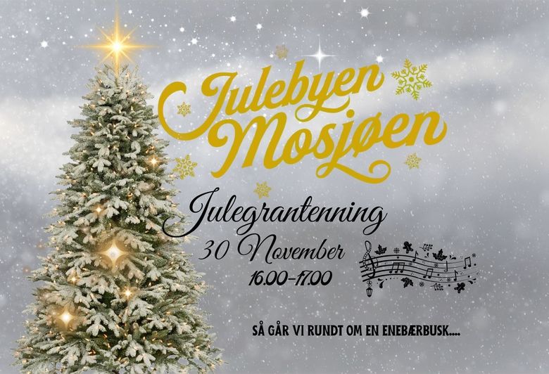 JULEBYEN MOSJØEN: Julegrantenning